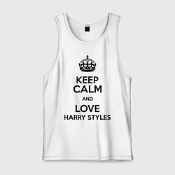 Мужская майка Keep Calm & Love Harry Styles