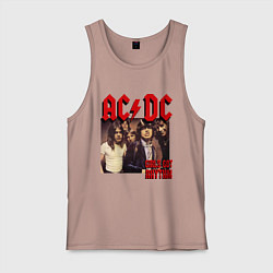 Майка мужская хлопок Girls got the rhythm, цвет: пыльно-розовый