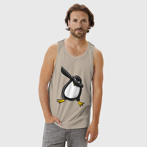 Мужская майка DAB Pinguin / Миндальный – фото 3