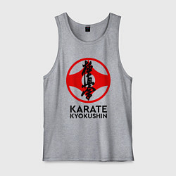 Майка мужская хлопок Karate Kyokushin, цвет: меланж