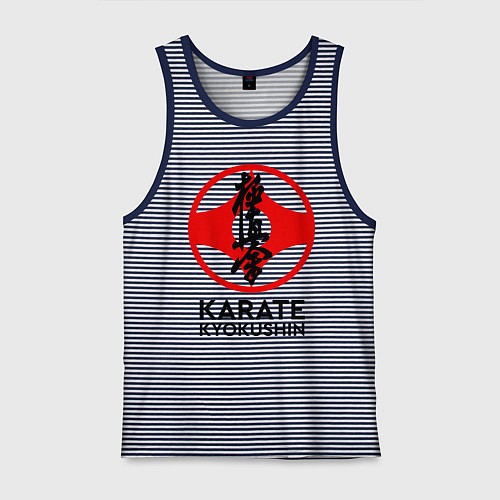 Мужская майка Karate Kyokushin / Синяя тельняшка – фото 1
