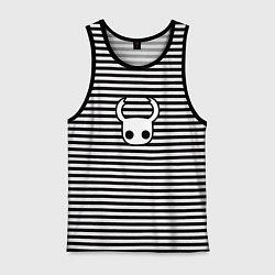 Майка мужская хлопок Hollow knight, цвет: черная тельняшка