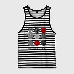 Майка мужская хлопок TOP: Blurryface, цвет: черная тельняшка