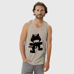 Майка мужская хлопок MONSTERCAT, цвет: миндальный — фото 2