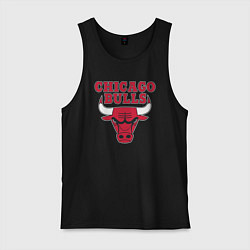 Майка мужская хлопок CHICAGO BULLS, цвет: черный