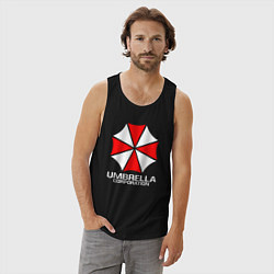 Майка мужская хлопок UMBRELLA CORP, цвет: черный — фото 2