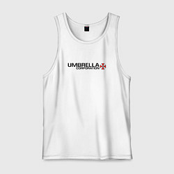 Майка мужская хлопок UMBRELLA CORP, цвет: белый