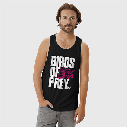 Мужская майка Birds of Prey logo / Черный – фото 3