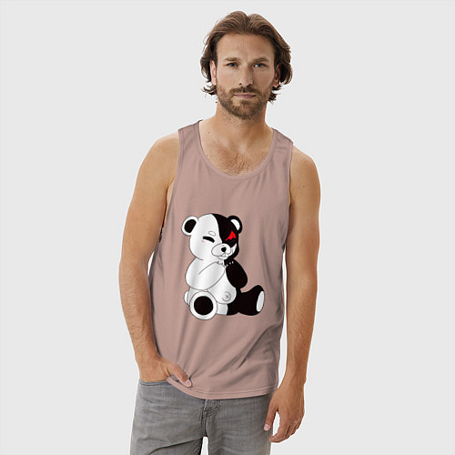 Мужская майка Monokuma / Пыльно-розовый – фото 3