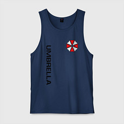 Майка мужская хлопок UMBRELLA CORP, цвет: тёмно-синий