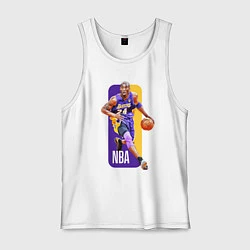 Майка мужская хлопок NBA Kobe Bryant, цвет: белый