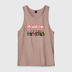 Майка мужская хлопок ROBLOX, цвет: пыльно-розовый