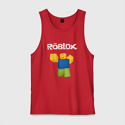 Майка мужская хлопок ROBLOX, цвет: красный
