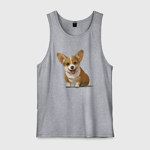 Мужская майка КОРГИ / Меланж – фото 1