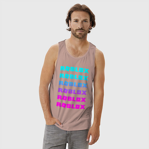 Мужская майка ROBLOX / Пыльно-розовый – фото 3