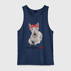 Мужская майка Bull terrier Mom