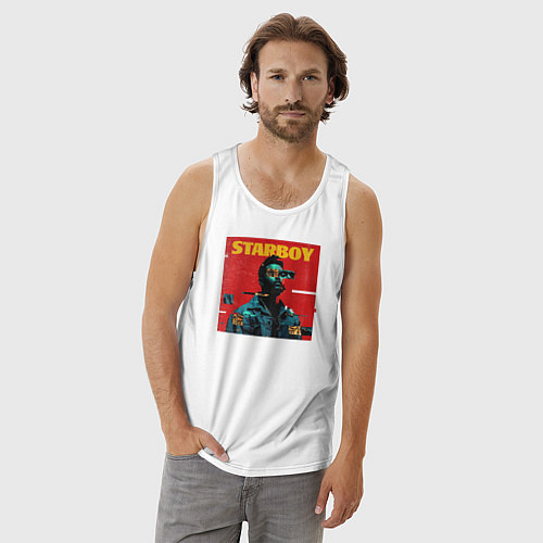 Мужская майка STARBOY / Белый – фото 3