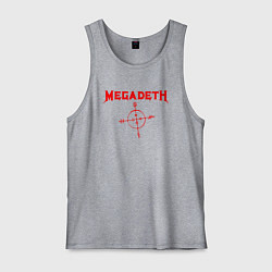 Майка мужская хлопок Megadeth, цвет: меланж