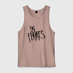 Майка мужская хлопок In Flames, цвет: пыльно-розовый