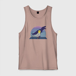 Майка мужская хлопок Рекс 1, цвет: пыльно-розовый