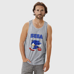 Майка мужская хлопок SEGA, цвет: меланж — фото 2