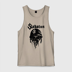 Майка мужская хлопок Sabaton, цвет: миндальный