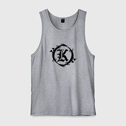 Майка мужская хлопок Кукрыниксы спина, цвет: меланж