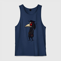 Майка мужская хлопок ЧУМНОЙ ДОКТОР, цвет: тёмно-синий