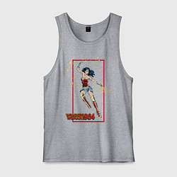 Майка мужская хлопок Wonder Woman 1984, цвет: меланж