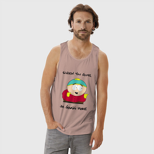 Мужская майка ЮЖНЫЙ ПАРК / Пыльно-розовый – фото 3