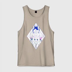 Майка мужская хлопок BoJack Horseman, цвет: миндальный