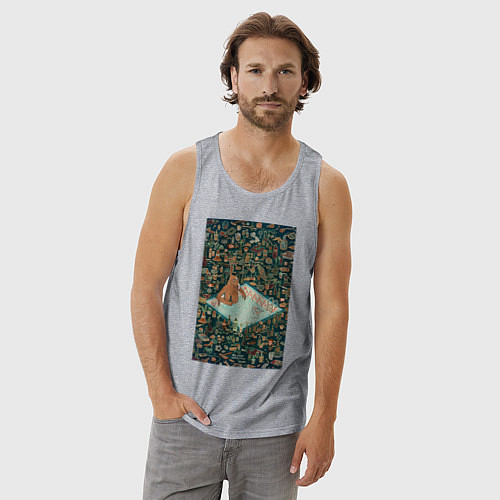 Мужская майка BoJack Horseman / Меланж – фото 3