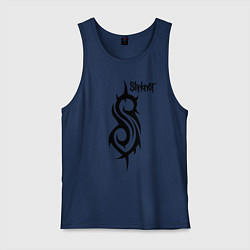 Майка мужская хлопок SLIPKNOT, цвет: тёмно-синий