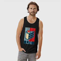 Майка мужская хлопок PORTAL, цвет: черный — фото 2