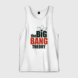 Майка мужская хлопок Big Bang Theory logo, цвет: белый