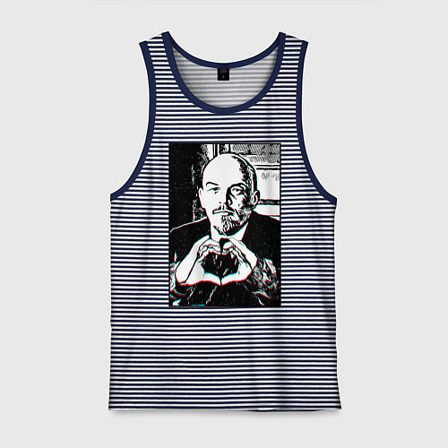 Мужская майка Ленин Oko / Синяя тельняшка – фото 1