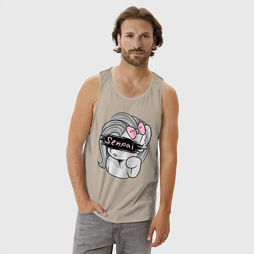 Мужская майка Senpai / Миндальный – фото 3