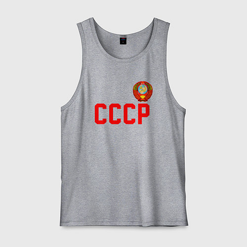 Мужская майка СССР / Меланж – фото 1