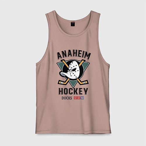 Мужская майка ANAHEIM DUCKS / Пыльно-розовый – фото 1