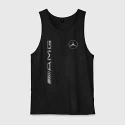 Майка мужская хлопок MERCEDES-BENZ AMG, цвет: черный