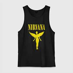Майка мужская хлопок NIRVANA, цвет: черный