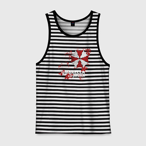 Мужская майка Umbrella / Черная тельняшка – фото 1