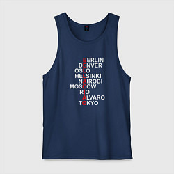 Майка мужская хлопок La Casa de Papel Bella Ciao, цвет: тёмно-синий