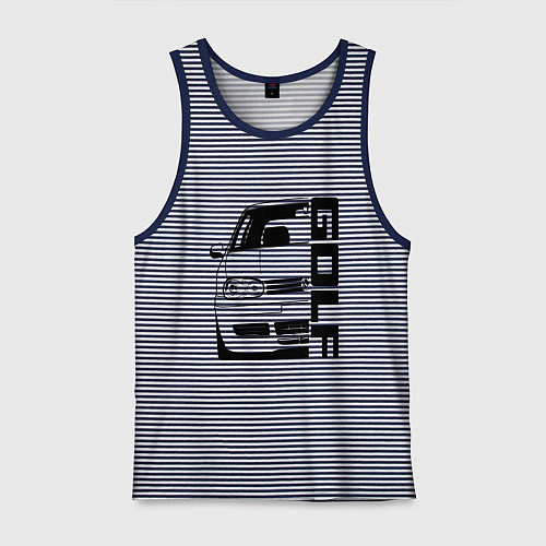 Мужская майка Volkswagen Golf Z / Синяя тельняшка – фото 1