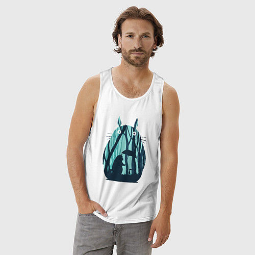 Мужская майка Totoro / Белый – фото 3