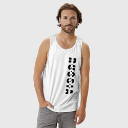 Майка мужская хлопок Russia - Ярослав, цвет: белый — фото 2