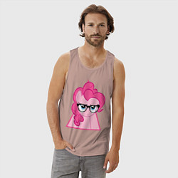 Майка мужская хлопок Pinky Pie hipster, цвет: пыльно-розовый — фото 2