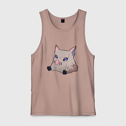 Майка мужская хлопок Иноске Хашибира, цвет: пыльно-розовый