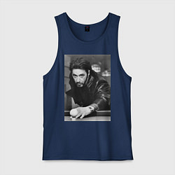 Майка мужская хлопок Аль Пачино, цвет: тёмно-синий