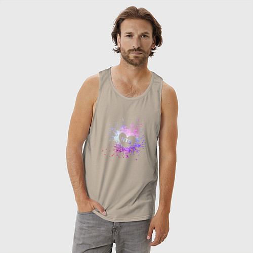 Мужская майка BTS / Миндальный – фото 3